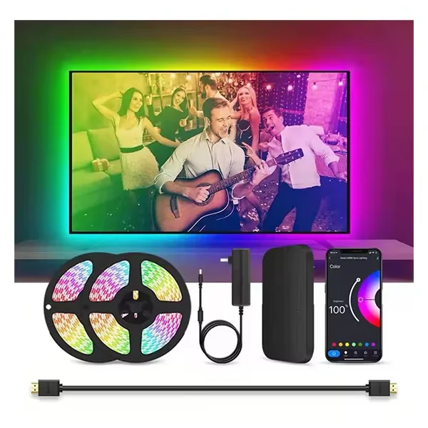 MATICOD Lumières LED TV pour TV, rétroéclairage LED de 4 m, lumières TV qui se synchronisent