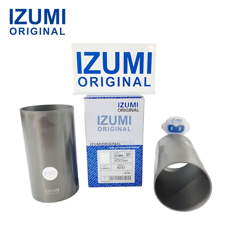 IZUMI ORIGINAL diesel part 4PCS 4D34 Cylinder liner for Mitsubishi 4D34 4D34T Engine 3.9L