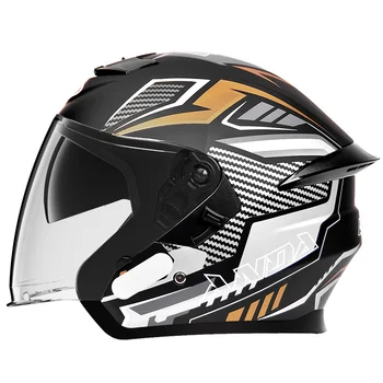 Hot Selling ABS Half Face AD Motorcycle Helmet with Dual Visor New Condition for Outdoor Sports Safety Factory Wholesale