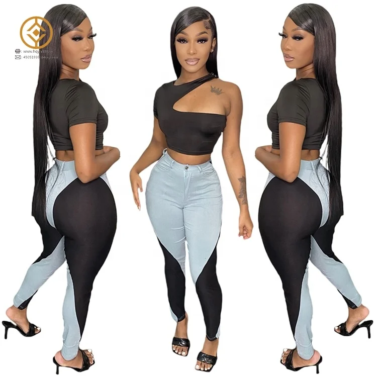 Conjunto De 2 Piezas Formado Por Top Y Pantalón Largo,Para Mujer,2022 - Buy  De Dos Piezas Trajes Conjunto,Pantalones De Dos Piezas De Las Mujeres,2022  Product on Alibaba.com