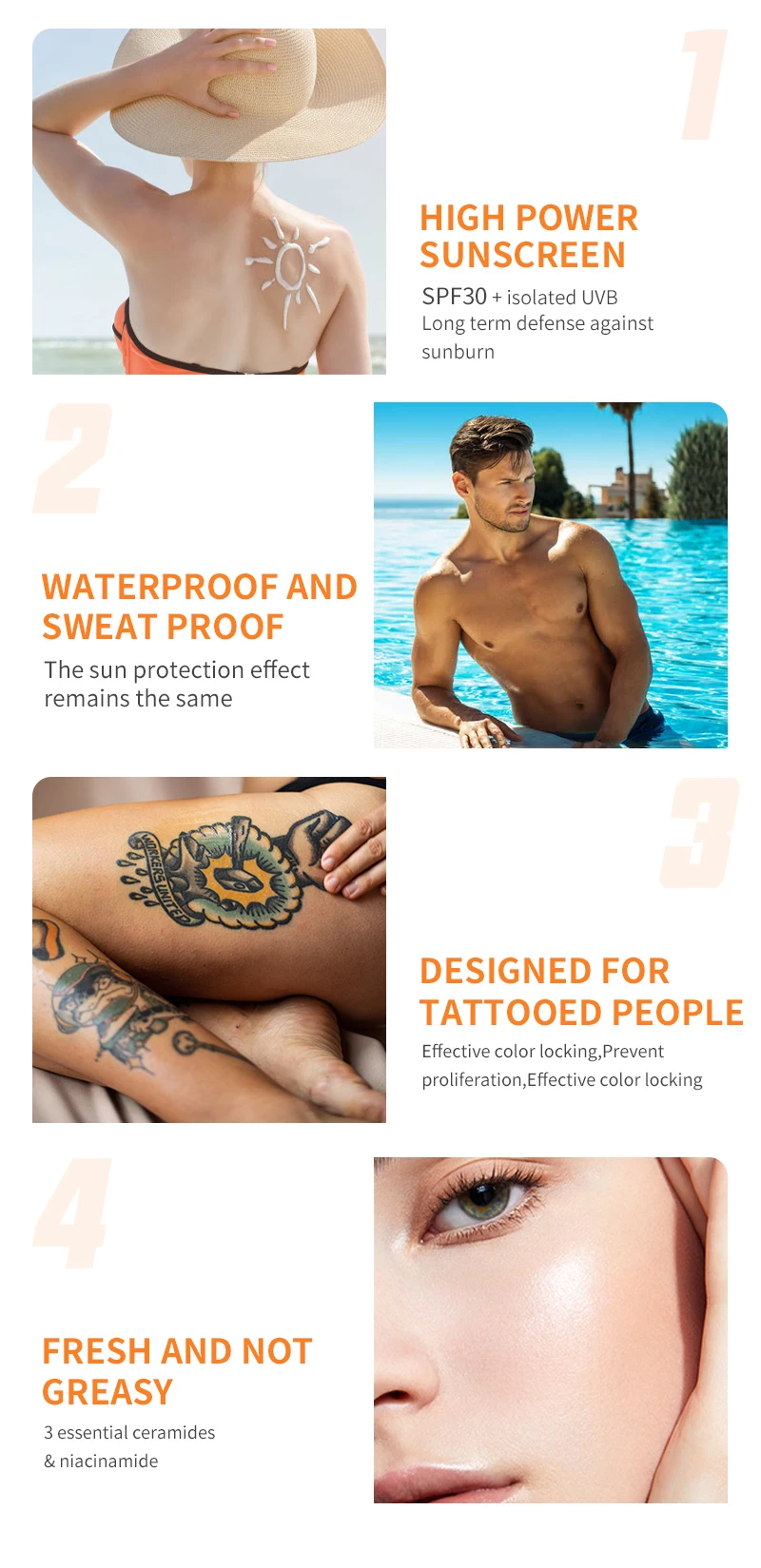 Tattoo Sunscreen Protects Skin From Sun Fading Spf 50 Moisturizing