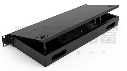 19 Inch 1U 2U 24 Port Fiber Optical Patch Panel Metal Box