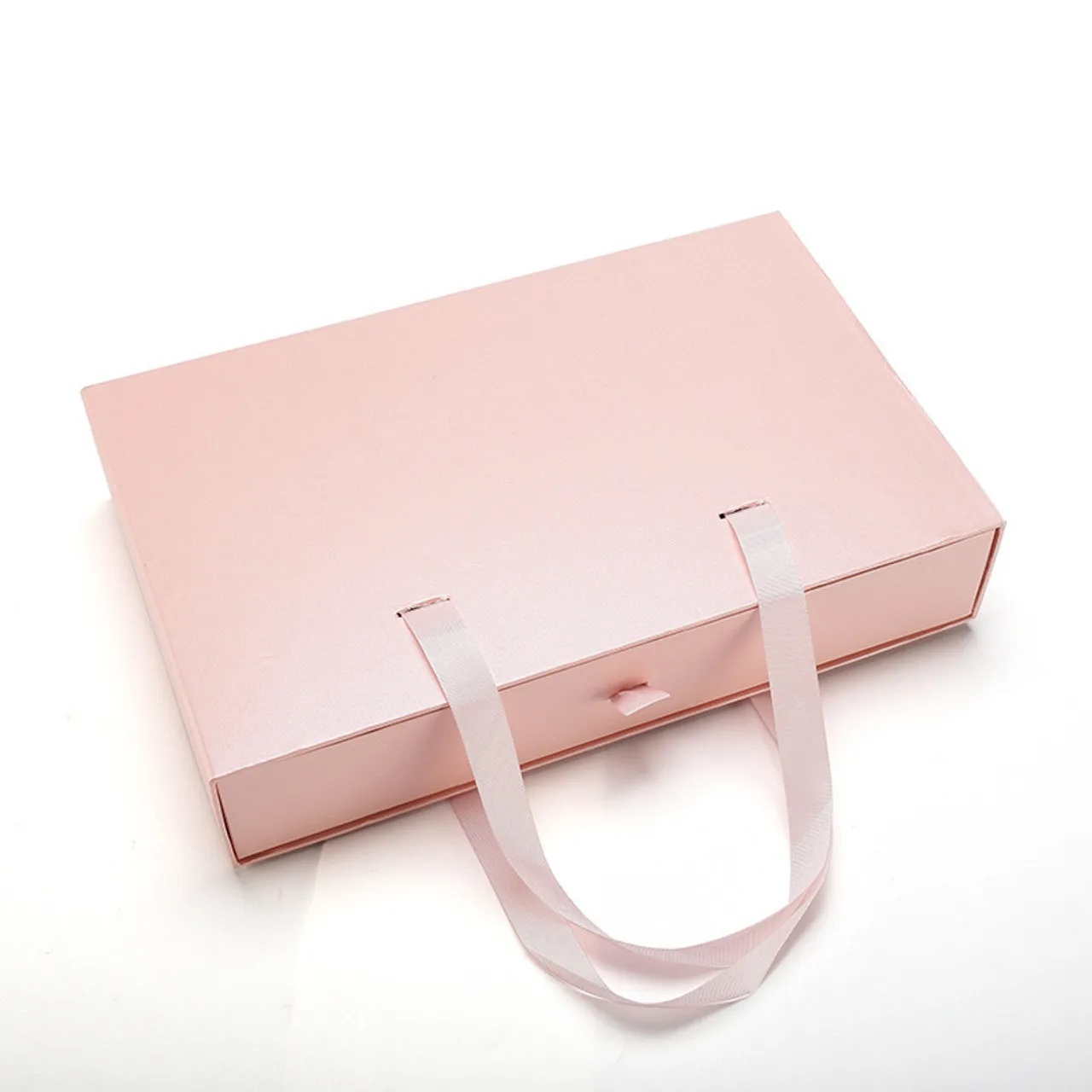 Rigid luxury paper cardboard pink clothing storage gift garment bra packaging drawer box manufacture