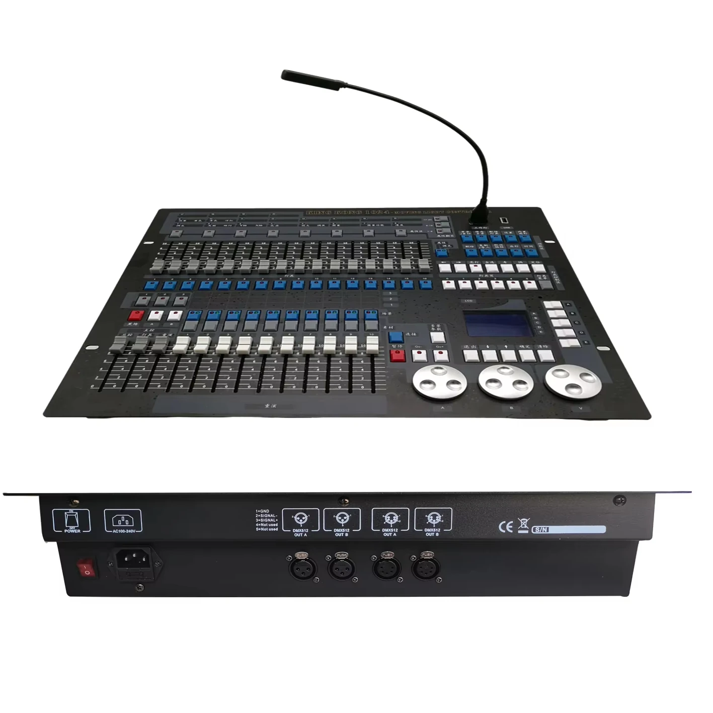 Dmx 1024 Stage Lighting Control Factory Stage Lights Console Lcd