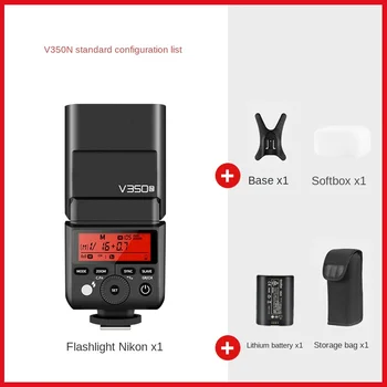 Godox V350 Lithium Battery SLR Micro Single Camera TTL High Speed Synchronous Top Light Flash detail image