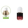 50ml red wine bottle-gold spray head+yunshang white cover