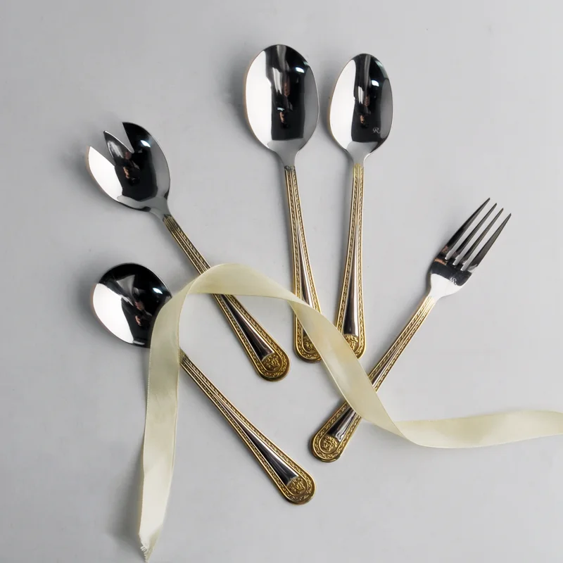 Leather Box Packing Knife Fork Spoon Set Cutlery Set 72pcs Stainless