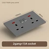 2Gang+13A Socket