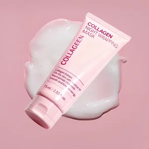 Professional Collagen Night Wrapping Mask with Niacinamide & Ceramide Overnight Moisturizing Anti-Aging Skin Care