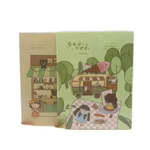 PVC Pocket Cover Full Color Journal  Printing Custom Printed Notebook Planner Cute Office Stationery