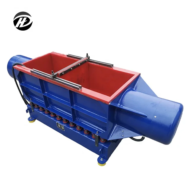 200L Horizontal Linear Trough Vibratory Finishing Machine Tub Auto Polishing Metal Equipment