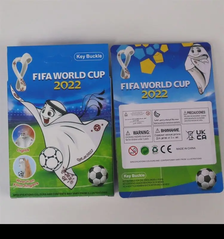 2022 football Cup Qatar mascot figurine fan supplies souvenir pendant keychain gift_13