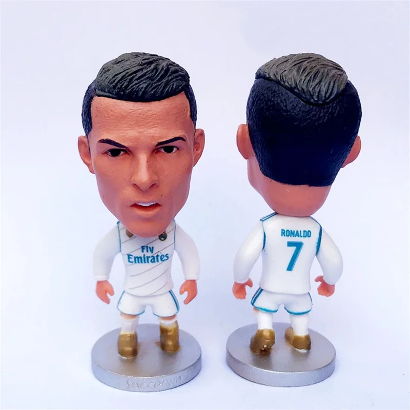 Football Players Action Figures Pvc Plastic Soccer Star Figures With Big Head Sports Model Dolls
