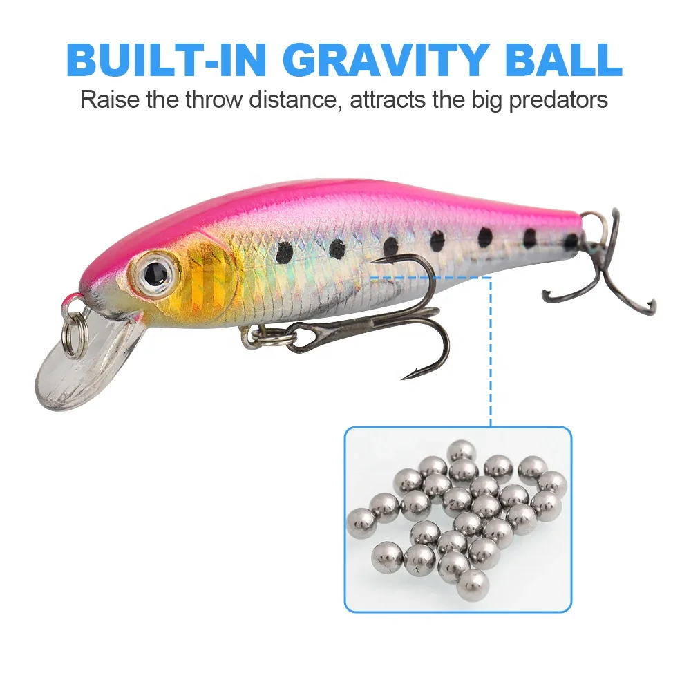 YUEYANG 10g Casting Fast Floating Plastic Minnow New Type Hot Selling Saltwater Lures Fishing Best Hardware for Big Game