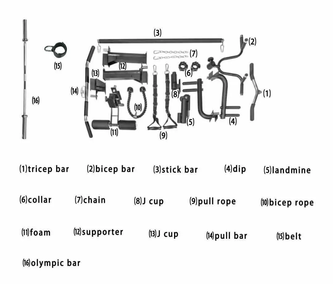 
 Новый дизайн тренажерного зала фитнес-оборудование многофункциональный тренажер Смита TZ-Q1001 кабель кроссовер  