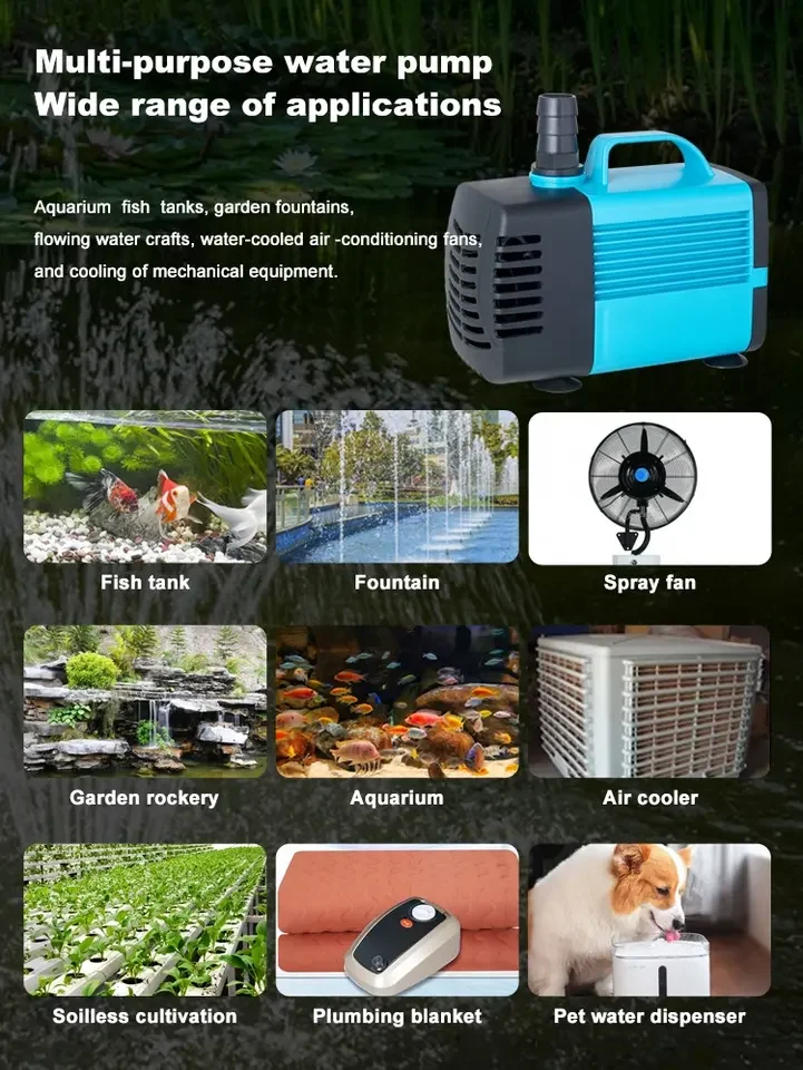 Многофункциональный Погружной водяной фонтанный насос испарительный охладитель Ac воздушный для кулера