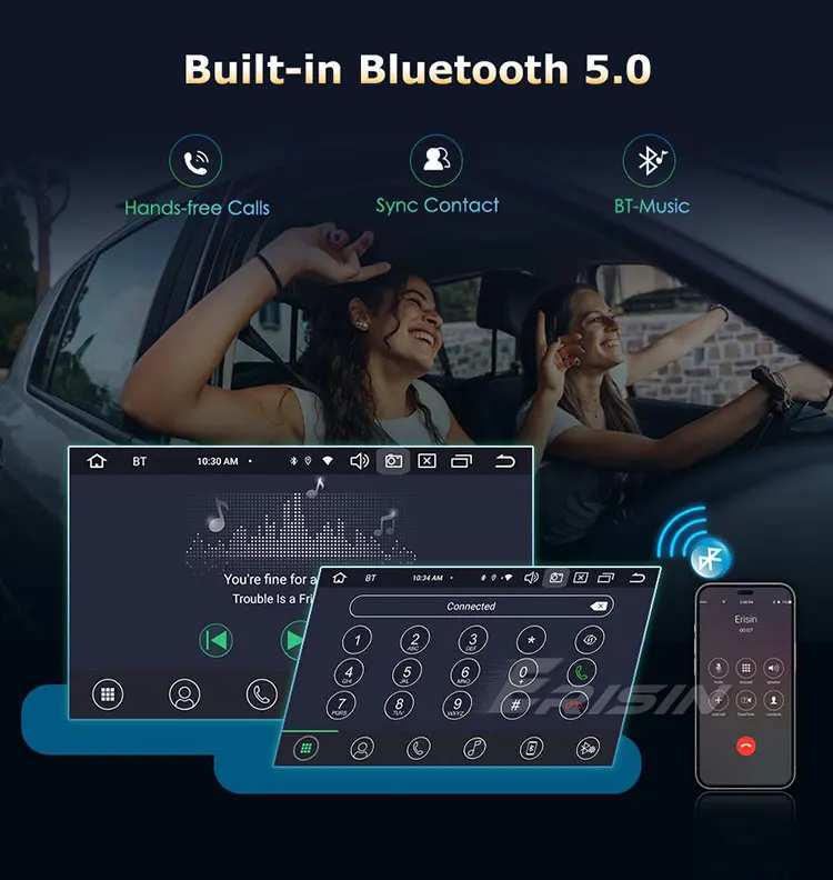EU Erisin ES8570D 8-Core Android 13.0 Autoradio GPS Wireless CarPlay DTV DSP per Fiat DUCAT CITROEN JUMPER USB Schermo diviso_voghion.com
