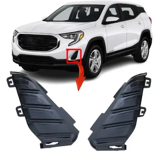 car 2 pcs fog lamp cover for GMC terrain 2018 2019 2020 2021