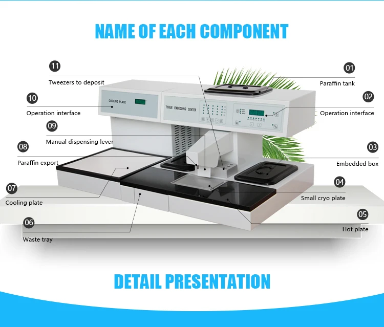 Roundfin Automated Processor Control System Laboratory Tissue Embedding Center Cooling Plate
