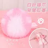 Bola de pelo de garra de gato blanca