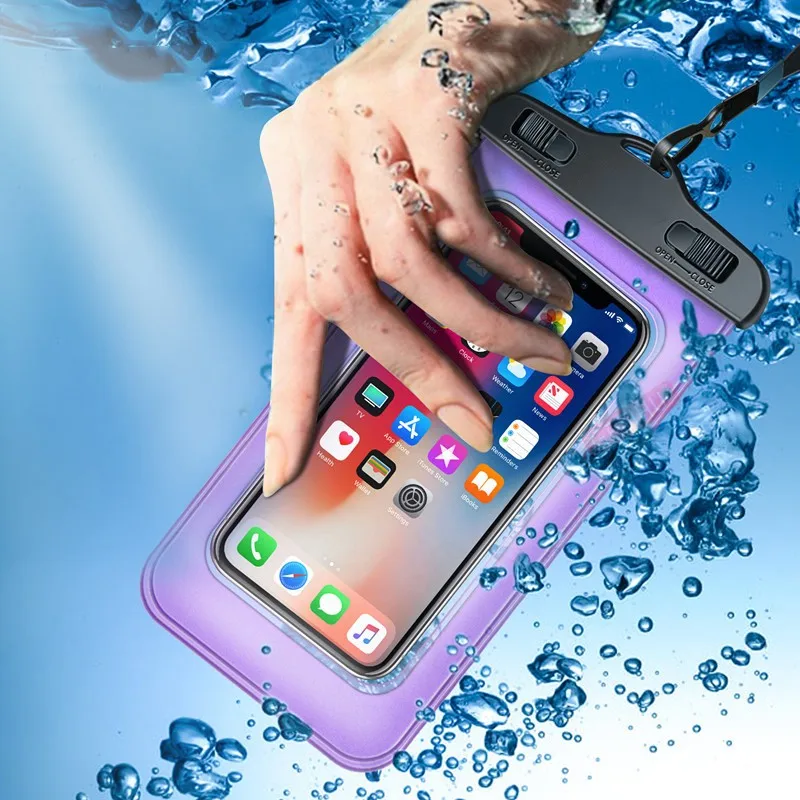 Borsa impermeabile universale per esterni, custodia per telefono Xiaomi, Huawei, Samsung con cordino_voghion.com