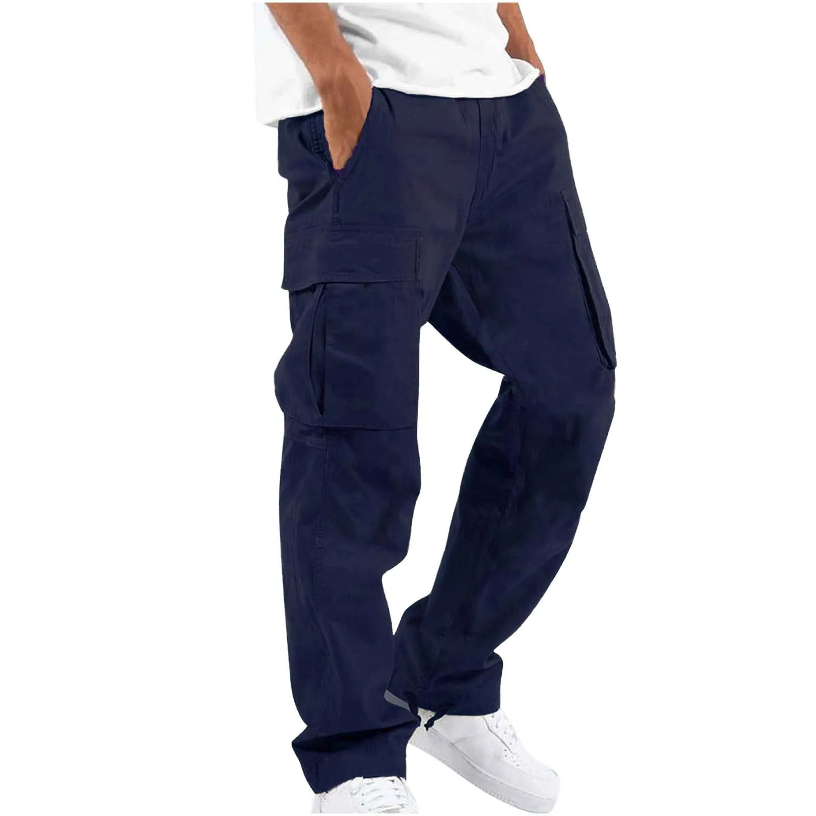 New Multi-pocket Cargo Pants Oem Custom Elastic Plus Size Men's Pants ...