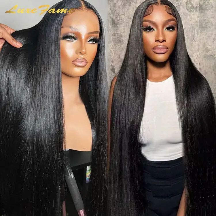 Brazilian 18 20 22 24 Inch Human Lace Frontal Wig Straight  display picture 1