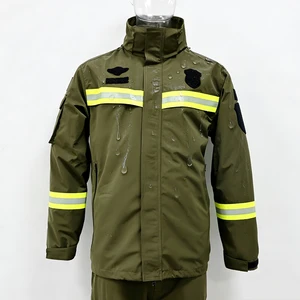 2-in-1 Jacket Workwear Coat Waterproof Flame-retardant Safety Clothing with Reflective Tape