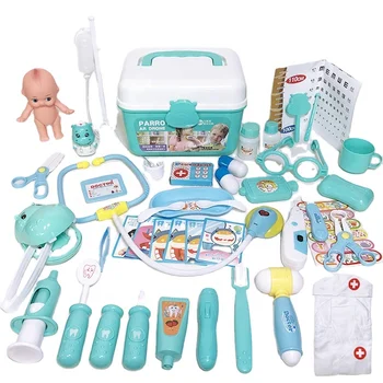 Children's Medical Doctor Toy Set Kids Play House Storage Box Simulation Boy And Girl Injection Toy