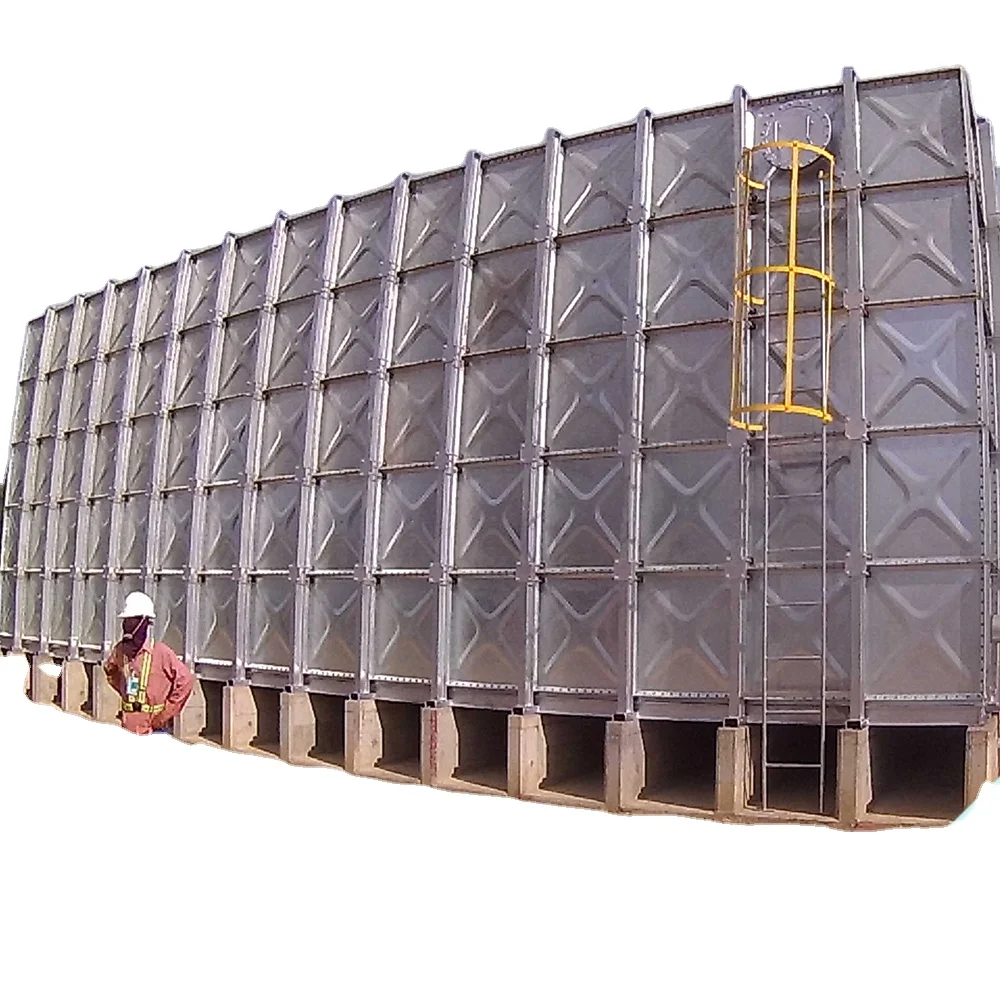 Elevated Steel Tower Water Tank Tower Structure Hot Dip Galvanized