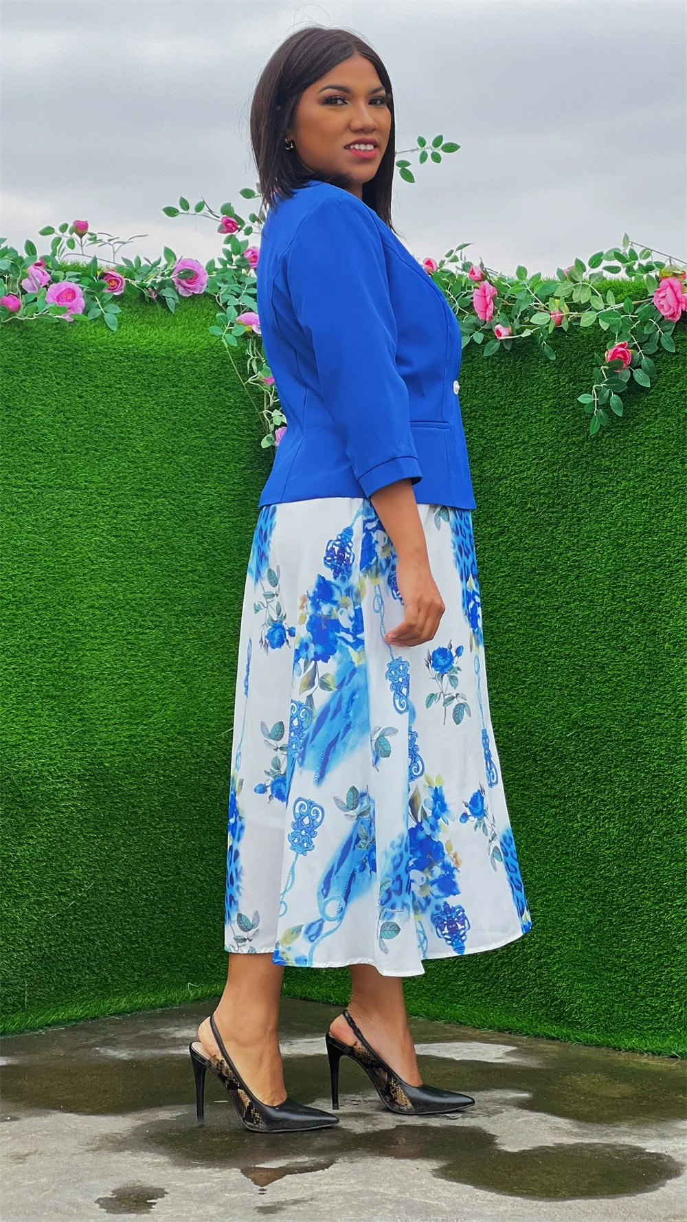 Newest Design Plus Size Two Pieces Church Skirt Suits for Women Casual Dresses Women Suits Turkey Dresses Ladies
