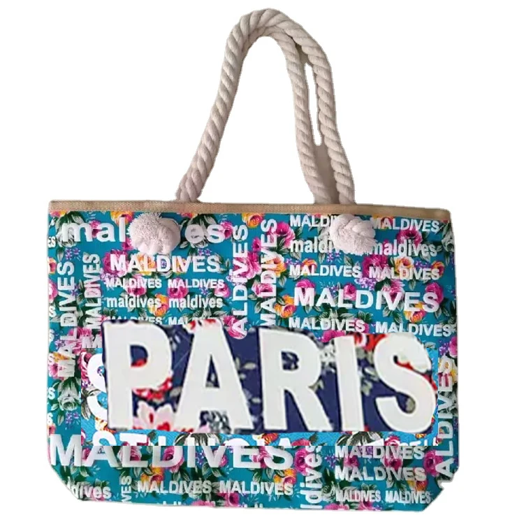 Logo personalizzato i love paris france souvenir borse canvas tote