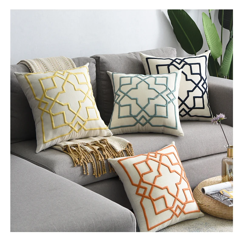 Geometric Printed Throw Pillow Case Sofa Cushion Cover Pillowcase Home Decor 