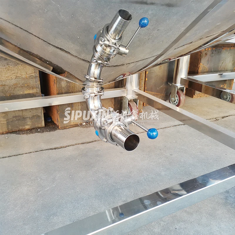 Подвижный герметичный резервуар для жидкости из нержавеющей стали 1T