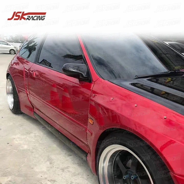 1992-1995ホンダシビックEGのロケットバニースタイルガラス繊維ワイド