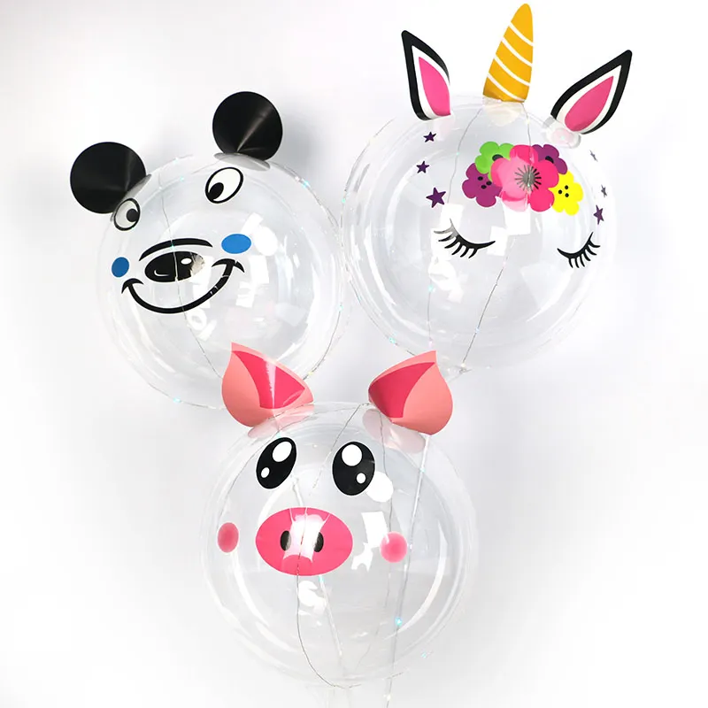 Personalized Clear Bobo, Balloon + Decal