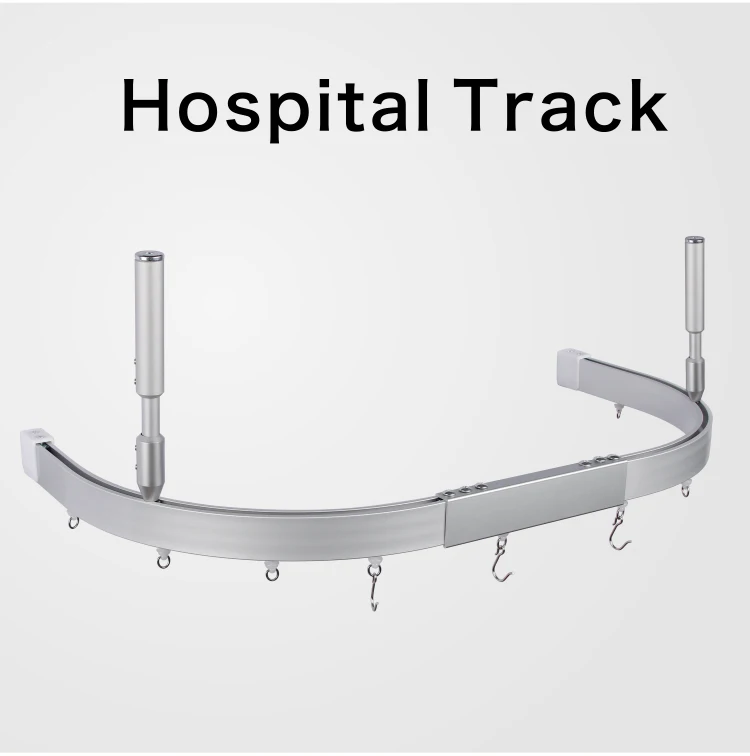 Ceiling Medical Railing Aluminum Hospital Track - Smooth Infusion Ceiling Mounted