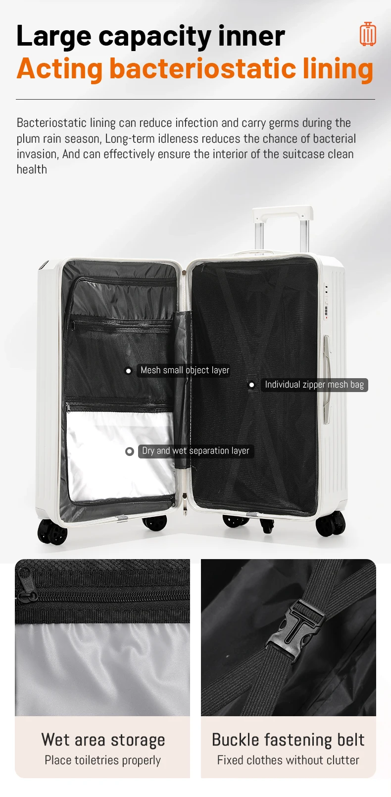 30 Inch Abs Anti Scratch Luggage Bag Travel Trunk Style Durable ...