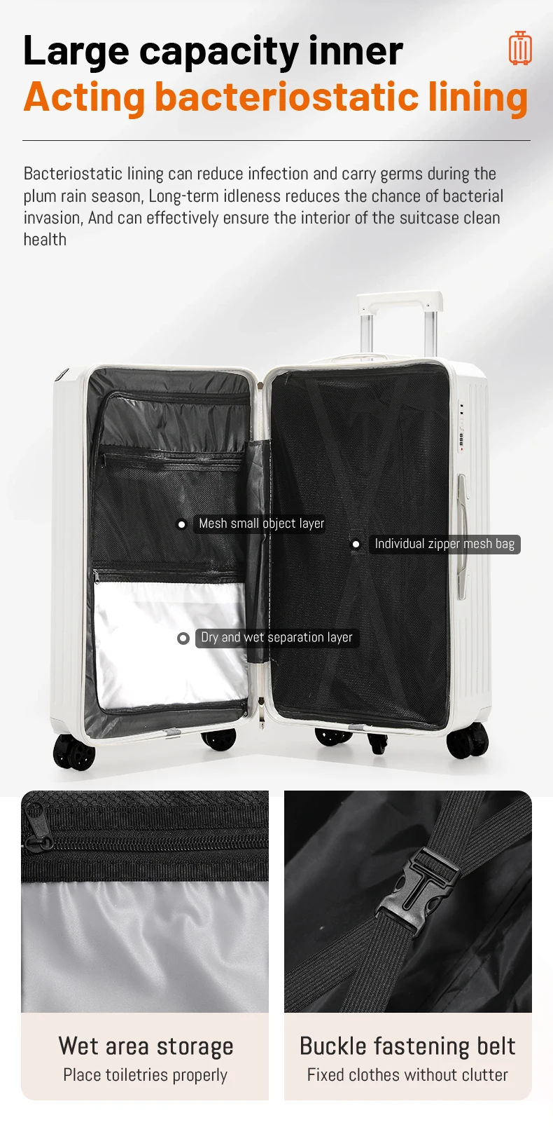 30 Inch Abs Anti Scratch Luggage Bag Travel Trunk Style Durable