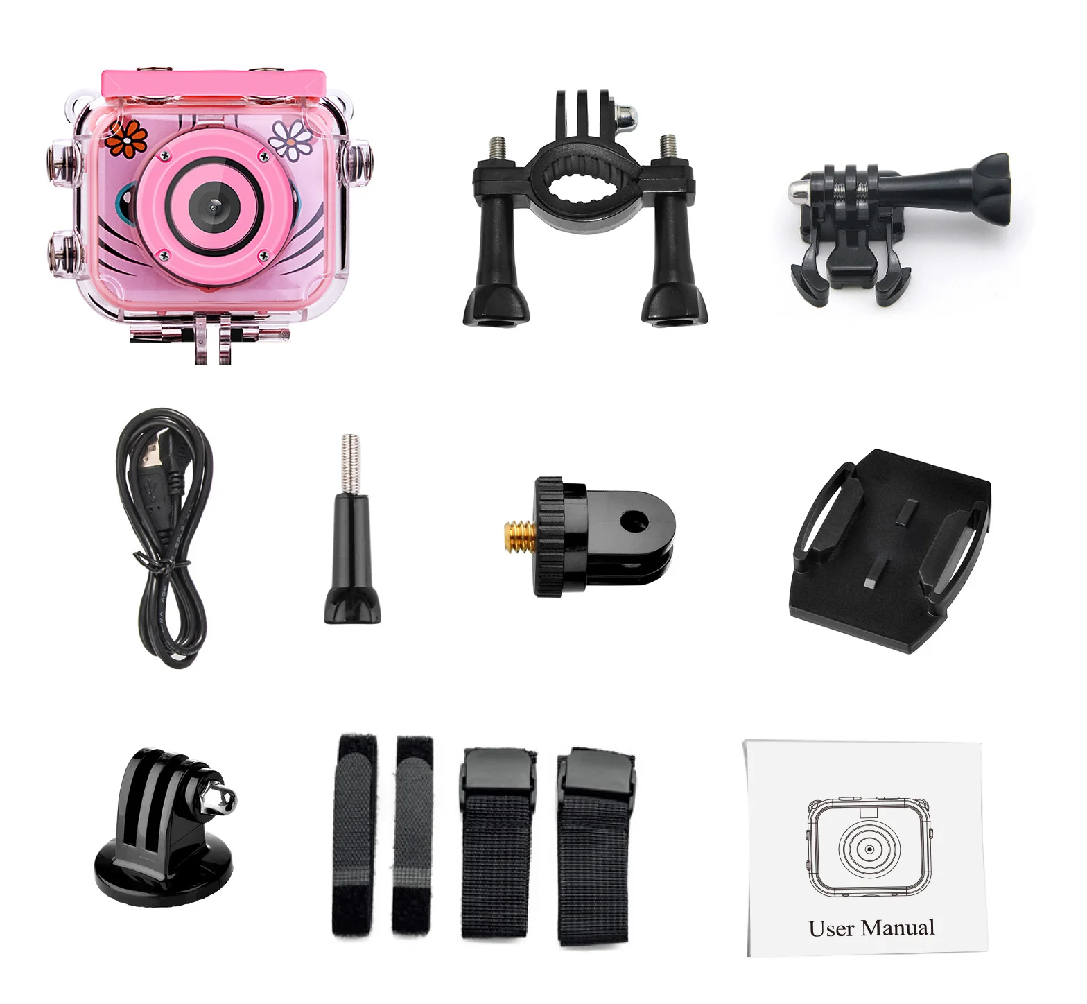 Gift Items For Children 120 Degree Wide Angle Kids Action Camera Waterproof 30M Kids Digital Camera
