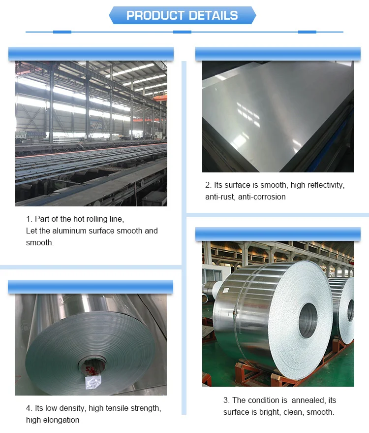ISO9001 0.006mm Extra Wide Aluminum Sheet Foil Roll