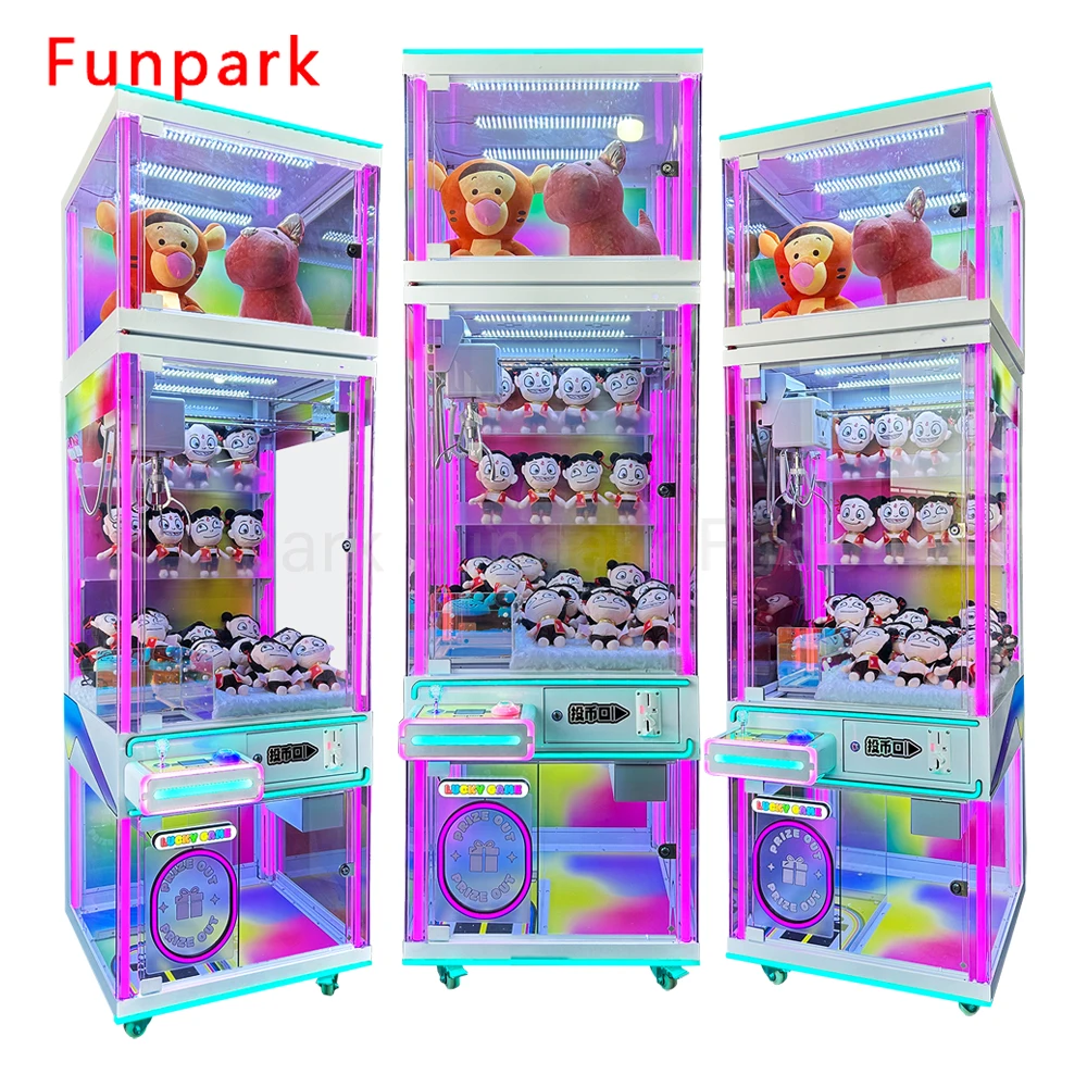 Funpark New Design Amusement Prize Box Claw Crane Dolls Gifts Machine Game Coin Operated Games details