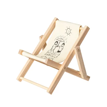 Custom Logo Cute Design Wooden Mobile Phone Holder Different Styles Table Phone Bracket for Desk or Beach Chair Use