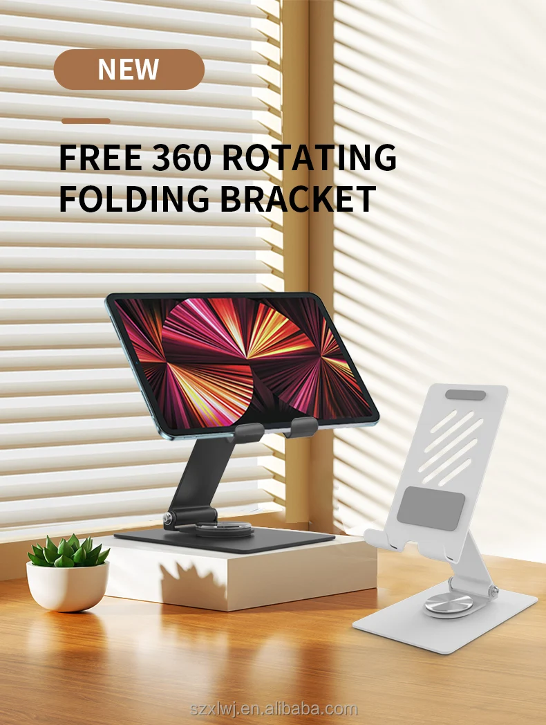 Metal 360 Degree Rotating Adjustable Compatible Mobile Phone Pos Holder Tablet Pc Holder Stand