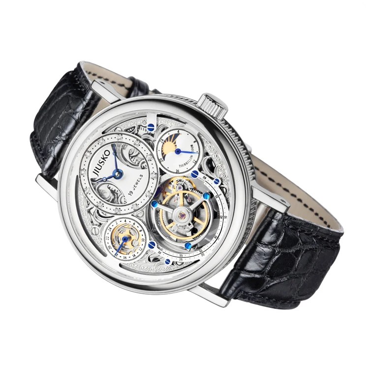 High End Tourbillon Movement Skeleton Automatic Mechanical Watches Tourbillion Watch