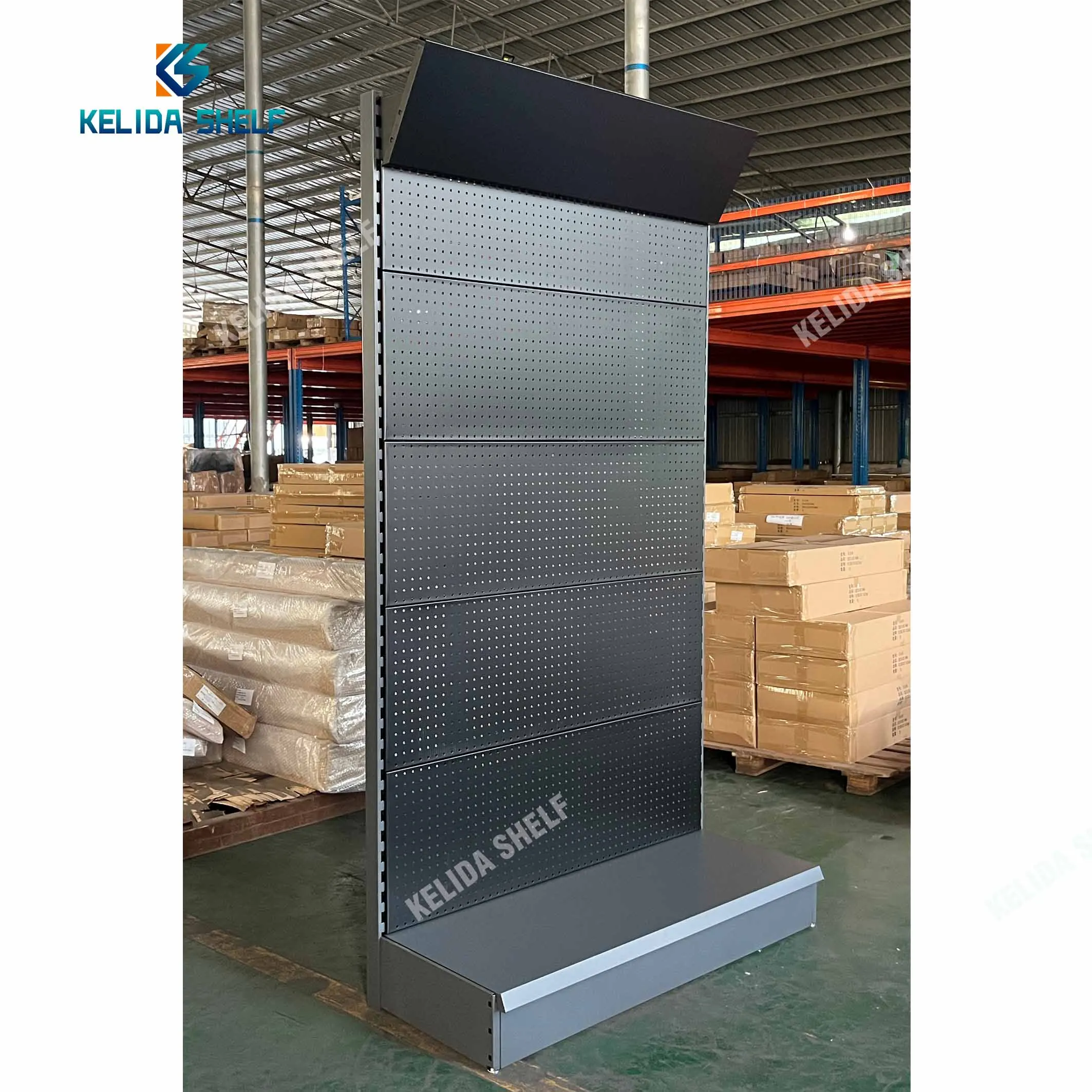 Pegboard Metal Display Rack Tool Hardware Store Supplies Shop Shelving Peg Board Power Tools Display Rack