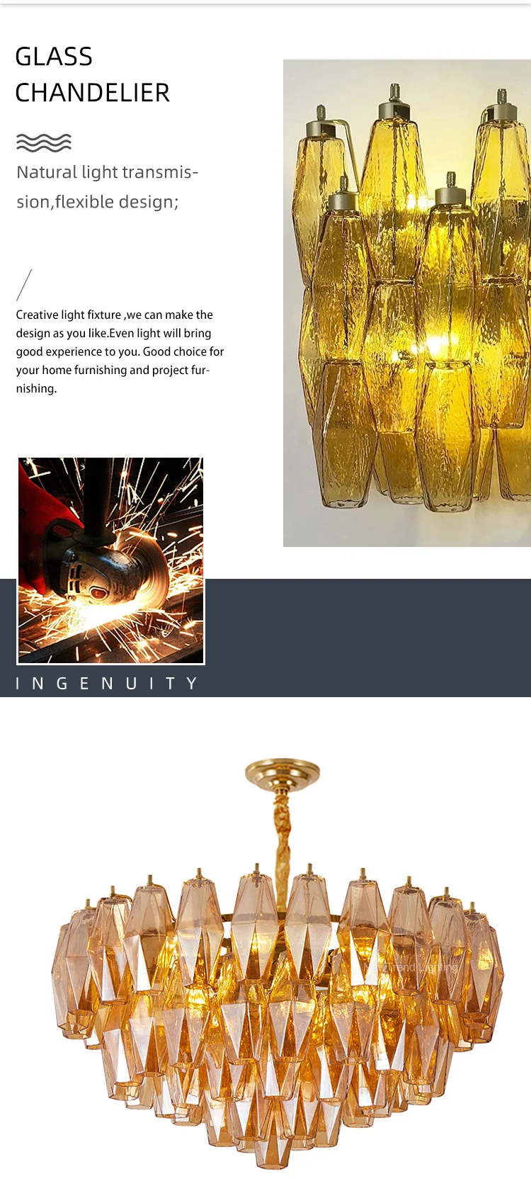 cpl 449 modern luxury pink murano glass chandelier  custom handblown multi head led pendant light for villa dining room  nordic retro interiors-2