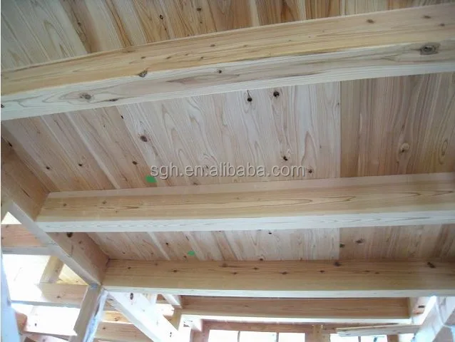 Korea Lumber Hinoki Wood Lumber Price Wall Panel 2400*100*10 Hinoki Solid Board