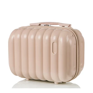 High Quality Women's Floral Letter Printed ABS Makeup Case P Fashionable Travel Beauty Bag