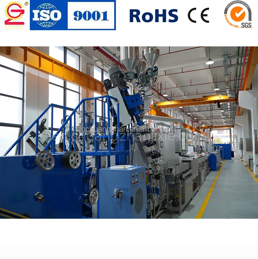 Electric Wire Cable Making Machine  Extrusion Line for Data and Power Cable Coating Usage for Wire Cable Production Extrusion